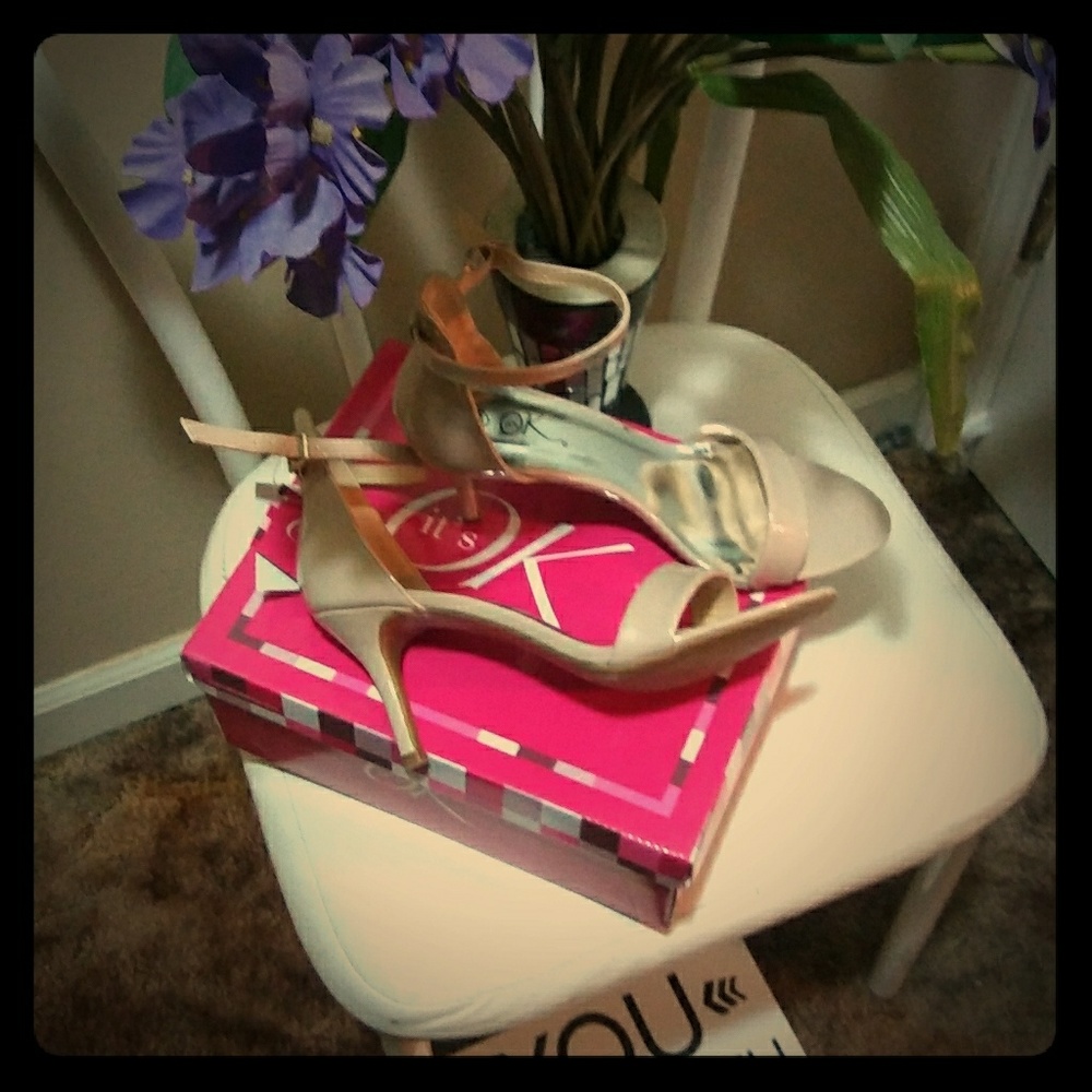 Beige High Heels
